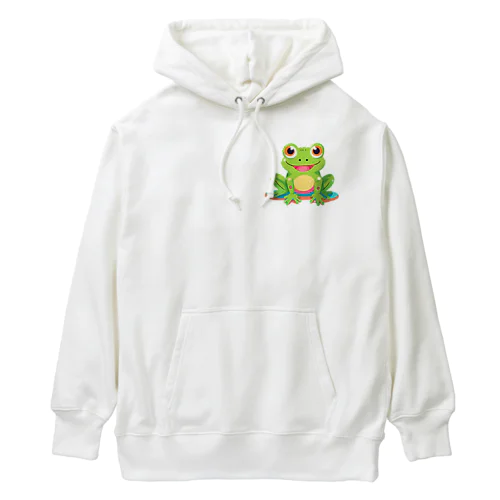 かわいいカエル Heavyweight Hoodie