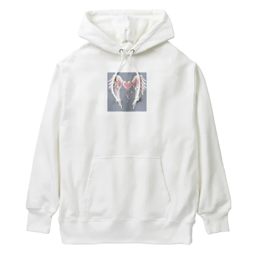 愛と幸せいっぱいの天使 Heavyweight Hoodie