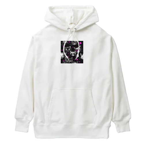 パンクな猫たち Heavyweight Hoodie