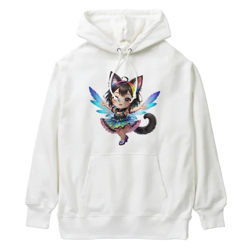 妖精のハロウィンフェス（黒猫2） Heavyweight Hoodie