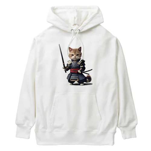 武士ネコにゃん Heavyweight Hoodie