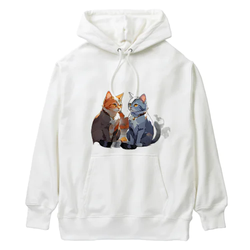 カップル猫 Heavyweight Hoodie