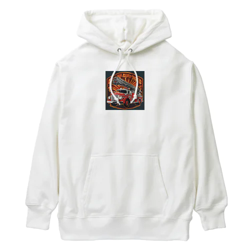 レトロはしご車 Heavyweight Hoodie