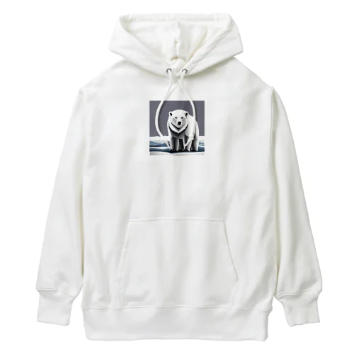 イラスト　しろくま Heavyweight Hoodie