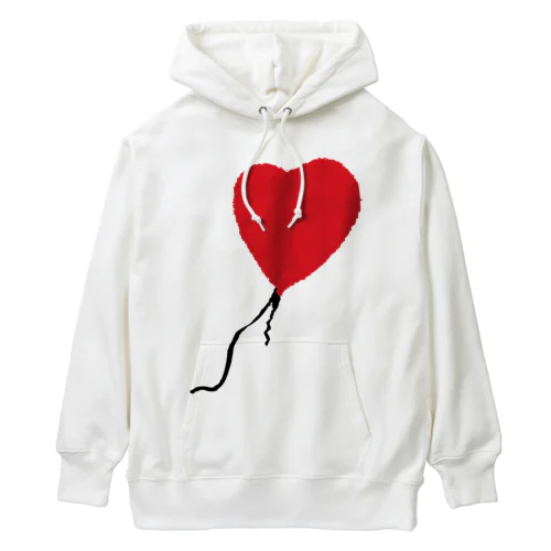 BANKSY RED BALLOON-バンクシーの赤い風船- Heavyweight Hoodie