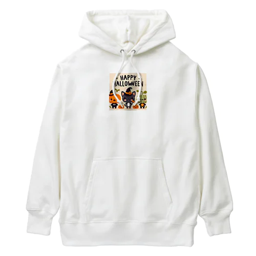 Happy Halloween かわいいハローウィーンキャラクター Heavyweight Hoodie