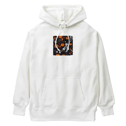 【ハロウィン】スケルトンキャット Heavyweight Hoodie