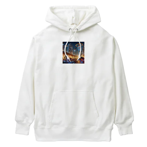 未来の高層ビル大都市③ Heavyweight Hoodie