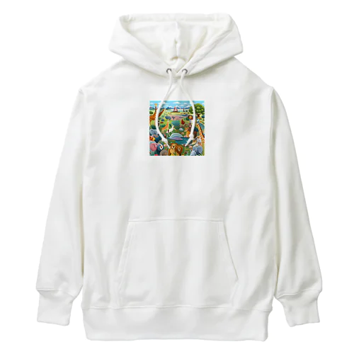 自然の動物園 Heavyweight Hoodie