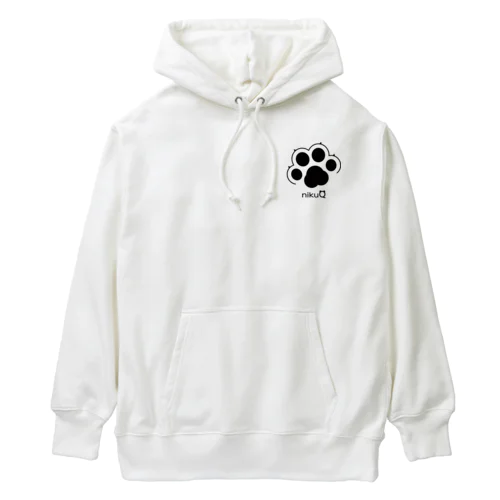 肉球をモチーフにしたオリジナルブランド「nikuQ」（猫タイプ）です Heavyweight Hoodie