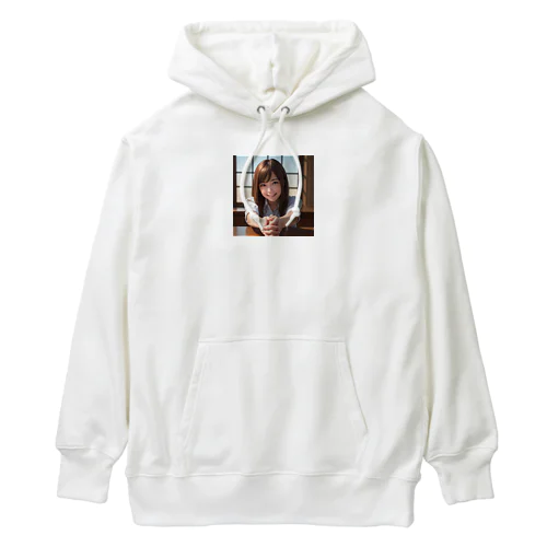 可愛い握手を求める女の子 Heavyweight Hoodie