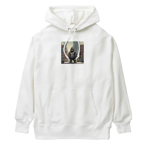 都会で暮らすゴリラ Heavyweight Hoodie