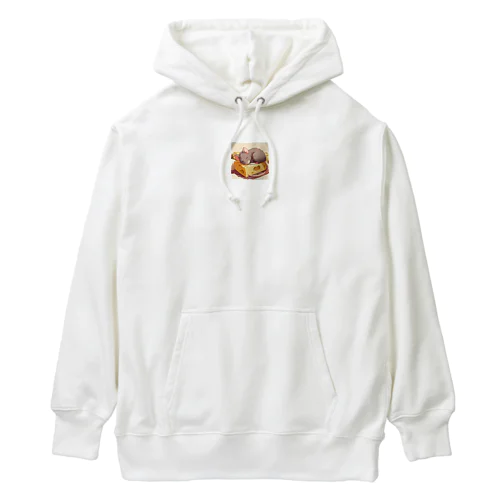 Happyマウスグレー Heavyweight Hoodie