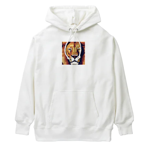 ドット絵ライオン Heavyweight Hoodie