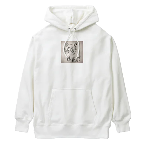 猫の絵 Heavyweight Hoodie