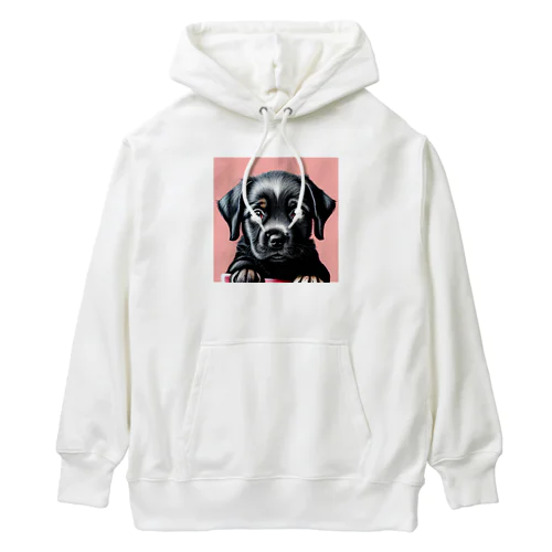 黒い子犬 Heavyweight Hoodie