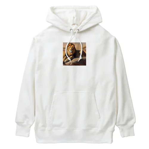 百獣の王 ライオンのグッズ Heavyweight Hoodie