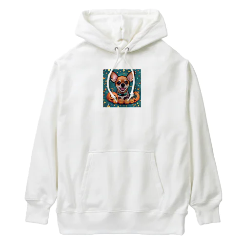 仮装の魔法✨ハロウィンの主役はチワワ Heavyweight Hoodie