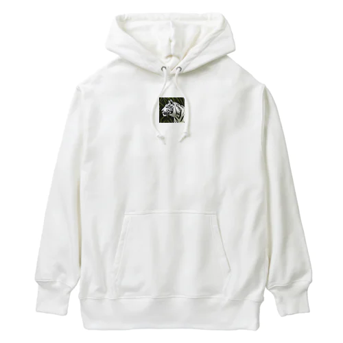 白いトラ Heavyweight Hoodie