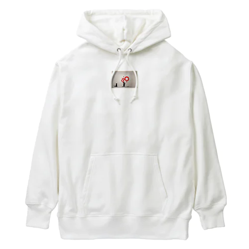 バンクシー風　猫のらくがき Heavyweight Hoodie