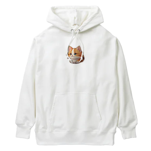 まん丸猫ちゃん Heavyweight Hoodie