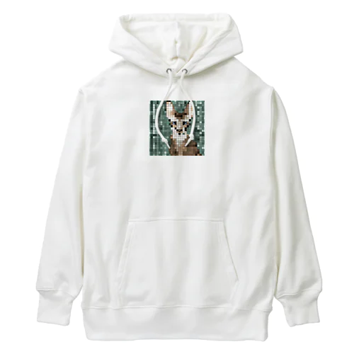 ドット絵のヒマラヤンキャット Heavyweight Hoodie