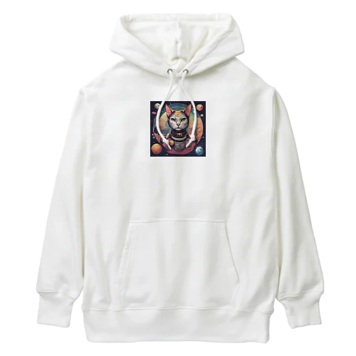 にゃんこ宇宙の彼方へ Heavyweight Hoodie