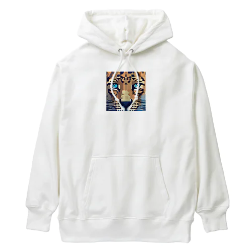 ヒョウピクセルアート Heavyweight Hoodie