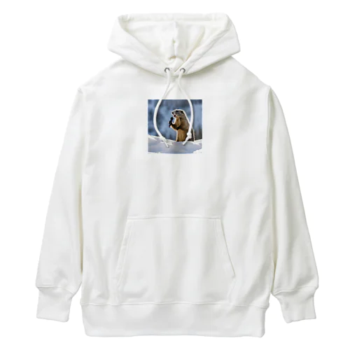 歌うマーモット Heavyweight Hoodie