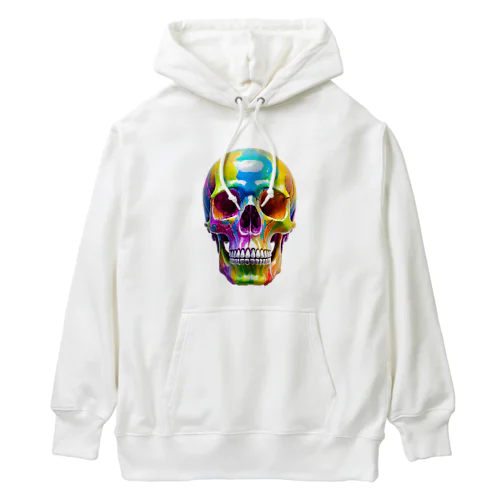 カラフル・スカルアート Heavyweight Hoodie