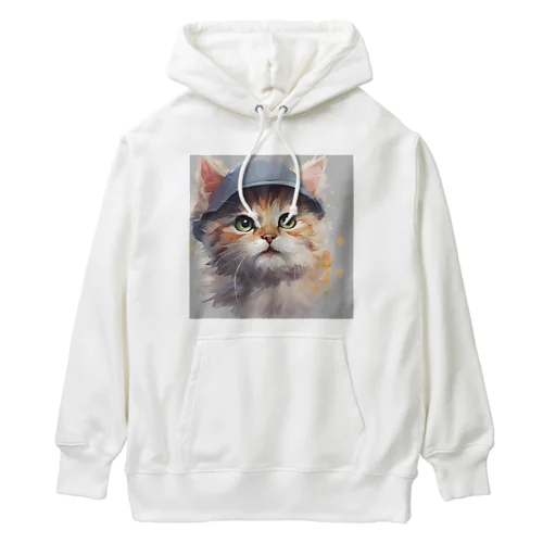 明日へ向かうネコ（あすぬこ） Heavyweight Hoodie