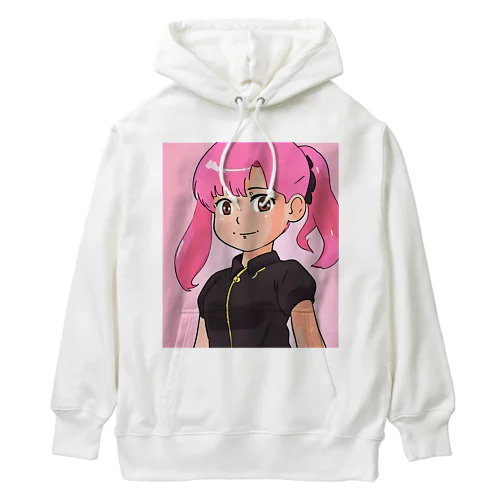 ピンク髪の女の子④ Heavyweight Hoodie