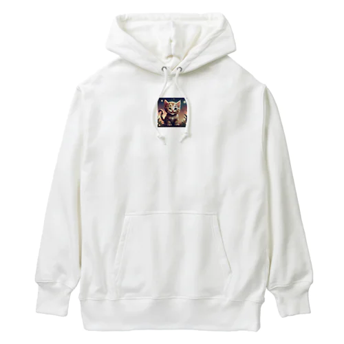 笑顔の子猫グッズ Heavyweight Hoodie