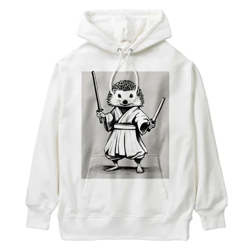 和服を着たハリネズミ Heavyweight Hoodie