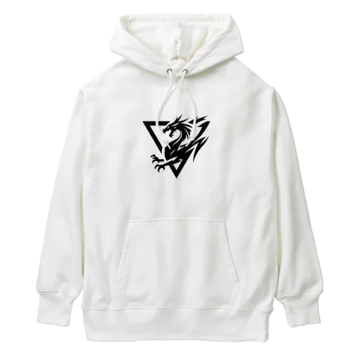 襲うドラゴン　ロゴ Heavyweight Hoodie