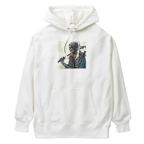 侍ドクロ Heavyweight Hoodie