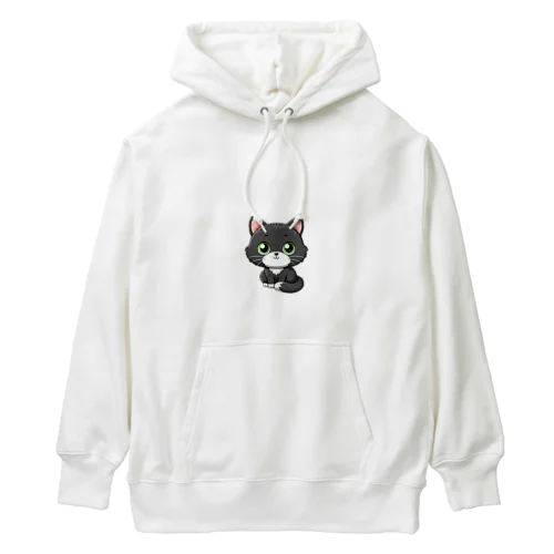 グレーマーブル・ハチワレ仔猫コレクション Heavyweight Hoodie