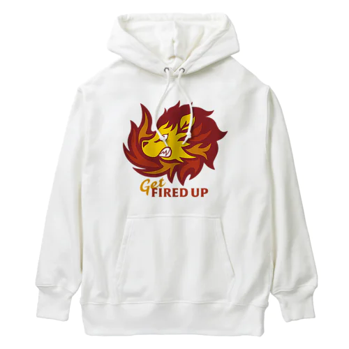 気合を入れるライオン Heavyweight Hoodie