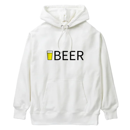 ビール_ロゴ(透過) Heavyweight Hoodie