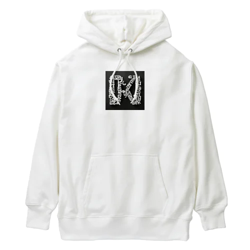 アルファベットデザイン Heavyweight Hoodie