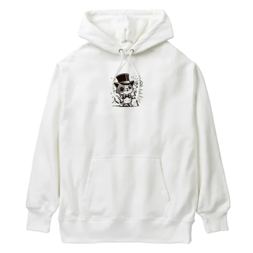 ハットを被ったねこ🐈 Heavyweight Hoodie