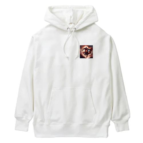 不屈の真紅の戦士 Heavyweight Hoodie