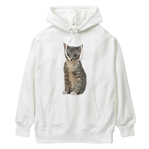 サバトラ猫のゆずくんトイレなう Heavyweight Hoodie