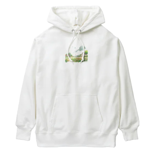 畑のカラーイラスト Heavyweight Hoodie