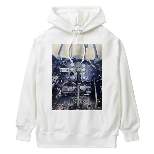 零戦のコックピット Heavyweight Hoodie