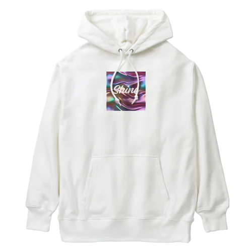 オーロラシルク　Shineロゴ入り Heavyweight Hoodie