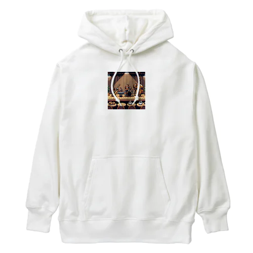 ドットコーヒー豆のバンドB Heavyweight Hoodie