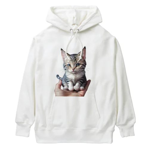 "手のひらの猫"  Heavyweight Hoodie