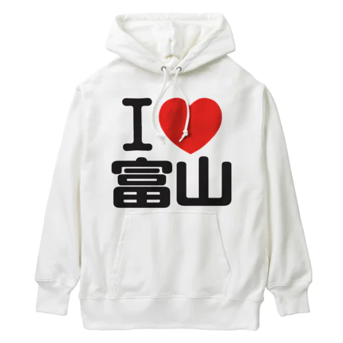 I LOVE 富山 Heavyweight Hoodie