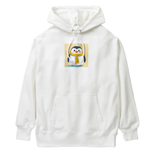 冬の黄色ペンギンくん Heavyweight Hoodie